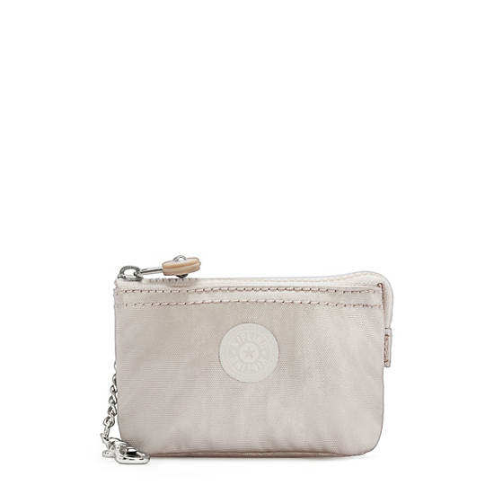 Kipling Creativity Mini Pouch Metallic Keychain Tassen Beige | België 1112RV